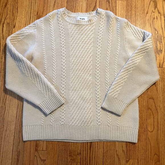 Wax London Cream Cable Knit Chunky Sweater
